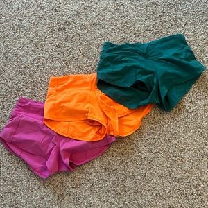 SELLING AS BUNDLE OR INDIVIDUALLY ***buyers choice: lululemon speed-up shorts